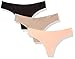 Produktbild Under Armour Women's Pure Stretch Thong (3 Pack), Black (002)/Peach Horizon, X-Large