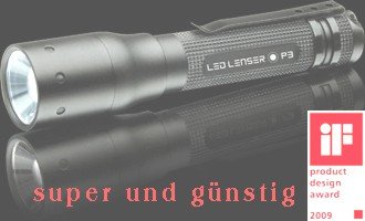 Preisvergleich Produktbild LED LENSER P3 - Hochleistungstaschenlampe (1xAAA)