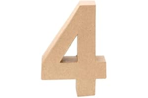 Creative Discount® Papp-Zahl 4, 17,5x5,5cm