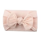 Mitlfuny Unisex Baby Kinder Jungen Zubehör Säuglingspflege,Mädchen Baby Kleinkind Turban Feste Stirnband Haarband Bow Zubehör Headwear