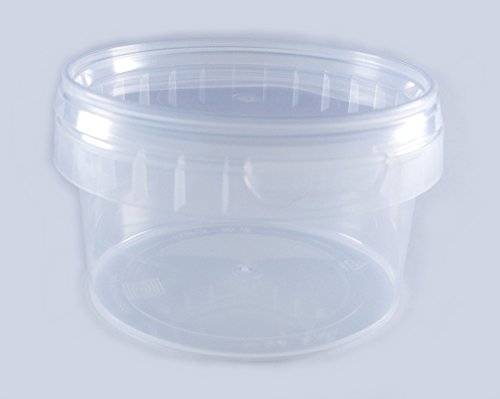 20x Universal Kunststoff Dose mit Deckel Industriestandard Rund Ø 95mm, Fassungsvermögen 240ml - 6