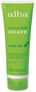Alba Botanica Cream Shave, Coconut Lime Original Formula 8 Oz