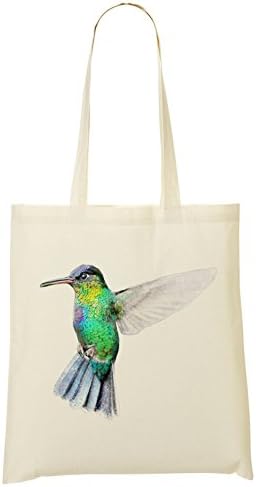 Jack Fairweather - Hummingbird Printed On To Natural Tote Bag,Shopper Reusable Cotton Tote 1022