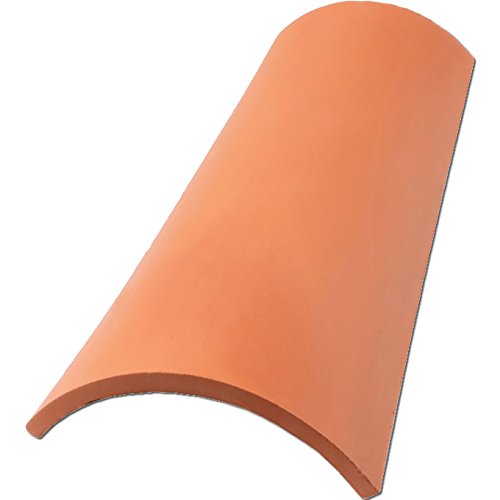Preisvergleich Produktbild Teja Mini - Naturrot - 25cm - ®Rimini Baustoffe GmbH - Mediterrane Dachziegel Mönch Nonne Halbschale