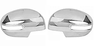 Auto Spare World Side Mirror Cover for Maruti Suzuki Swift with Indicator Slot 2012-2017, Chrome - Set of 2 Pcs