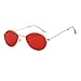 Produktbild NINGSANJIN Sonnenbrille Herren Damen Retro Vintage Wassertropfen Ovale Form Rapper Sonnenbrillen Eyewear E