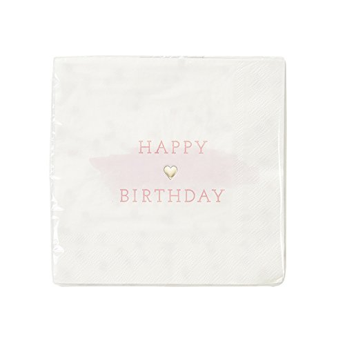 Talking Tables PINK-HBNAPKIN Wir lieben Rosa 33Cm Foiled Serviette, Pappe, mehrfarben, 2 x 16.5 x 19.5 cm - 3