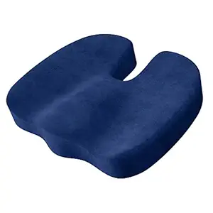 Limited Edition HR Foam Coccydynia Cushion Coccyx Orthopedic Seat Cushion Coccyx Cushion for Relief from Lower Back, Sciatica, Tailbone, Lumbar Pain , Piles Hemorrhoids - Blue 8