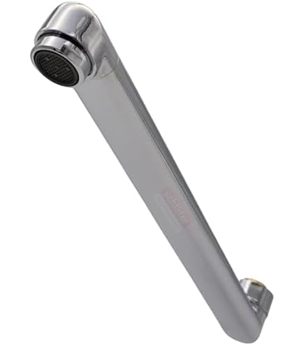 Braccio Rubinetto Cucina O Bagno In Ottone - Beccuccio Dritto 20cm Con Filettatura 26mm - Foto 3