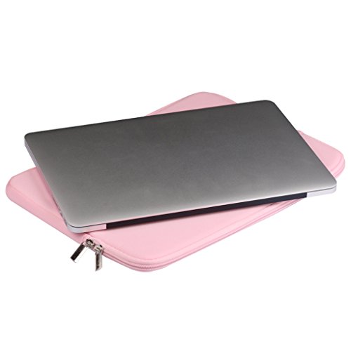 Laptop Hülle Tragetasche Schutzhülle Laptophülle Laptop Tasche für Macbook Mac Air/Pro/Retina – Rosa, 13 Zoll - 5