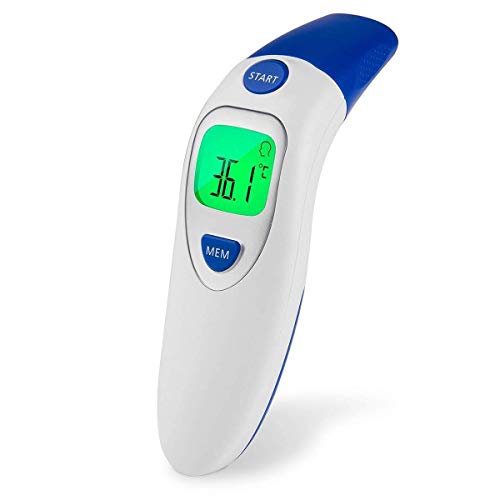 Thermomètre frontal pour bébé avec fonction auditive, thermomètre basal temporel pour le corps infrarouge médical numérique pour la fièvre, pour enfants, enfants, adultes, bébés, enfants en bas âge