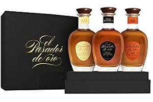 EL PASADOR DE ORO - Coffret Rhum Découverte - Rhum XO + Gran Reserva + Rhum 50 - Origine : Guatemala - 3 x 20 cl