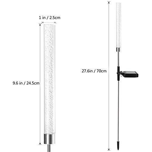 HEXIN Luces Solares De Colores, Faros De Burbujas Al Aire Libre Paisaje Led Linterna