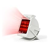 Hangsun Infrared Heat Lamp,portable Infrared Lamp With Ceramic Glass Plate Wide Heating Range For Office Room Desk Indoor Use