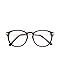 CN92 Klassische Nerdbrille rund Keyhole 40er 50er Jahre Pantobrille Vintage Look clear lens