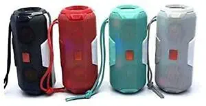 M D A006 Portable Wireless Bluetooth Speaker with DJ Light USB/Micro SD Card/AUX Multimedia Speaker System Super Bass 10 W Bluetooth Speaker (Multi Colors)