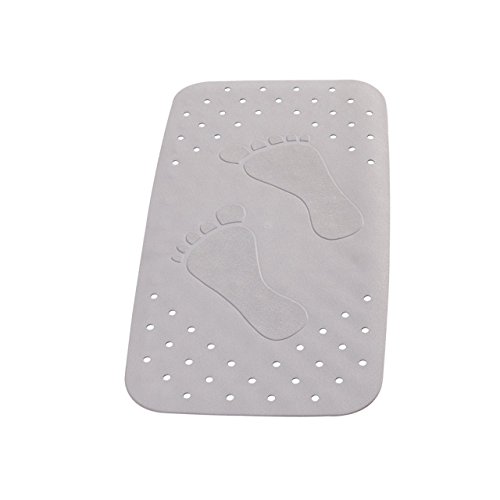 Wanneneinlage Wannenmatte Sicherheitseinlage für die Badewanne "LITTLE FEETS" Größe: 72 x 38cm - FARBE: Grau