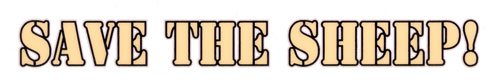 Preisvergleich Produktbild Speichert das Schaf!-Aufkleber Autoaufkleber