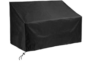 UCARE Gartenbank Sitz Regenhülle Terrassenstuhlbezug draußen Sofasitzbezug Patio Rasenmöbelabdeckungen 2 3 4 Sitze (4Sitze 190 * 66 * 89cm)
