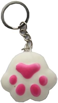 keychains squishy pink cat paw cosplay kawaii