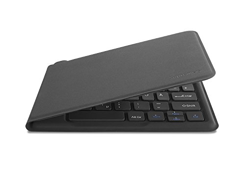 Supremery Bluetooth Tastatur Wireless Keyboard – faltbar, schnurlos, ergonomisches Design und Ultra Slim für Windows PC/ Tablet/ Smartphone (QWERTZ, deutsches Tastaturlayout) - 7