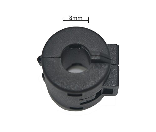 Case Wonder 12-Satz 8MM Innerer Magnet Noise Filters Ferritkern Filter Kabel-Clip Ferrit Kern RFI EMI Ferritkernfilter Ferritkern Ring Geräusch-Entstörer (8MM Innerer Durchmesser) - 4