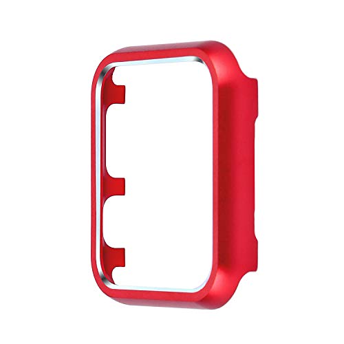 Preisvergleich Produktbild Schutzhülle aus Metall, Aluminiumlegierung, Stoßstange für Smartwatch, Seitenschutz, kompatibel mit Apple Watch Serie 4, 44 mm, rot