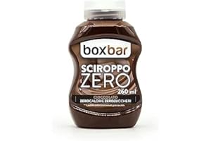 BOXBAR - Sciroppo zero calorie, ideale per la tua colazione, i tuoi snack salutari e dietetici come gelati, granite, yogurt, muffin, pancake o crèpes (1 flacone, Cioccolato)