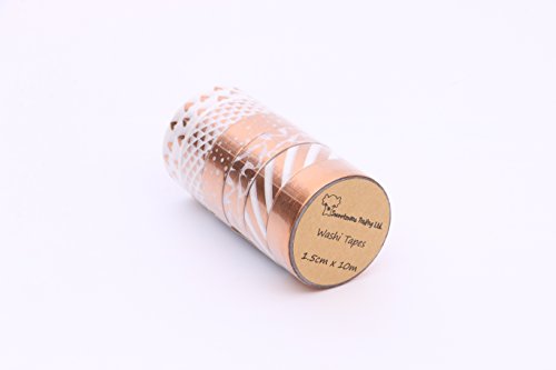Washi Tapes Metallic Copper (Pack of 6) - 2