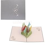 ELECTROPRIME 3D Pop Up Greeting Card Eggshell Birthday Party Easter Anniversary Gift Card