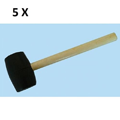 5 Stück Gummihammer Schonhammer Pflasterhammer ø 55mm Gummi Pflaster Hammer