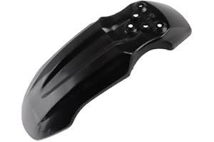 Depisuta Motorcycle Front Wheel Mudguard, ABS Dirt Bike Plastics Mud Guard Body, Motorbike Front Fender Protector Parts for Tuttio Soleil01 Style 125ml Pit PRO Trail Dirt Bike (Black)