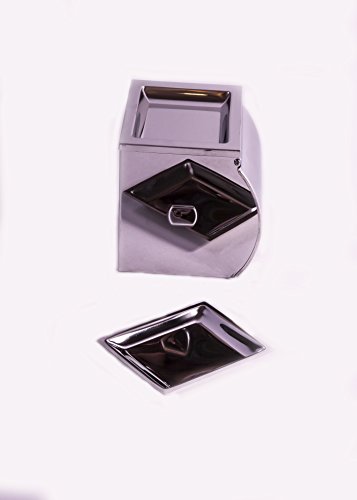 Kohars Toilettenpapierhalter Edelstahl, Wasserdicht, Wandhalterung, verchromt, mit Abdeckung und abnehmbarem Regal, Modernes Design, rostfrei, Badezimmer WC-Papier-Rolle, Wand montiert - 8