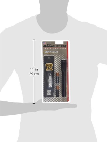 Mag-Lite Mini Pro LED Taschenlampe, 226 Lumen, ANSI Standard getest, schwarz SP2P01H - 7