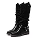 Produktbild ABsoar Mittellange Stiefel Damen Ritter Stiefel Retro Motorradstiefel Stiefeletten Dicke Stiefel Ferse Stiefeletten Schuhe Outdoor Rutschfeste Boots