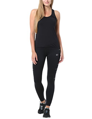Ultrasport Damen Laufhose Ultra Visible Heartbeat, sicher und bequem mit Reflektor-Vollprints - 4