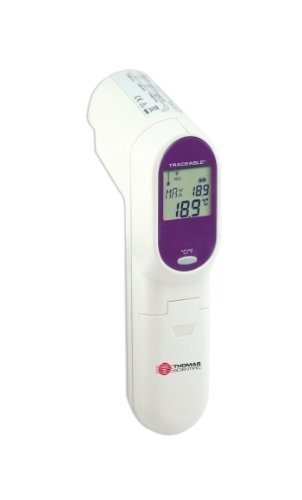 Thomas 4470 - Termómetro infrarrojo rastreable, -60 a 500 grados C, -76 a 932 grados F, precisión de + o - 2 grados C o 2% de lectura por Thomas Scientific