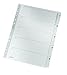 Produktbild Leitz 43230000 numerischen Index Tab Trennblätter, grau Kunststoff Trennwand Klassifizierung Pappe (numerischen Index Tab, Karton, Kunststoff, grau, Hochformat, A4, 2, 3, 6)