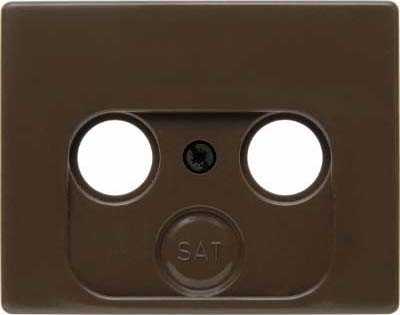 Preisvergleich Produktbild Hager ARSYS – Platte tv-fm Plastico Marron