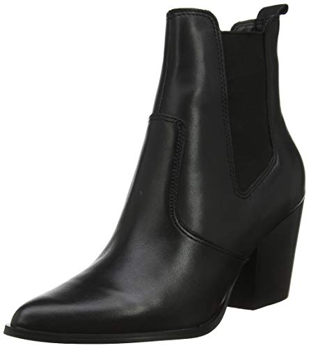 Steve Madden Patricia Bootie, Bottes Chelsea Femme, Noir (Black Leather 017), 39 EU