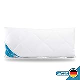 Schlafmond Medicus Clean Allergiker Kopfkissen 40 x 80 cm, Kissen mit anpassbarer Füllmenge, Baumwolle, bis 95 Grad waschbar, Made in Germany Schlafmond Medicus Clean Allergiker Kopfkissen 40 x 80 cm, Kissen mit anpassbarer Füllmenge, Baumwolle, bis 95 Grad waschbar, Made in Germany
