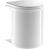 Hailo 3555-001 - Compact Box 15 Cubo de La Basura, Opción de Montaje en Pared, (15 Litros ), color Blanco