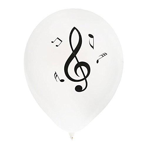 NEU Luftballon Musiknoten, 8 Stück, Ø 23 cm