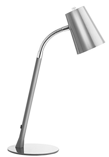 Unilux Flexio Flexible Arm 5 W LED Home Office Desk Lamp, Metal Grey