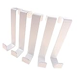 Hergestellt in Deutschland: Die weißen Haken werden aus Qualitäts-Stahlblech gefertigt und sind pulverbeschichtet zwecks Rostschutz und Optik.