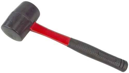 Am-Tech 16 oz Black Rubber Mallet - Fibreglass Shaft, A1580