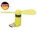 Produktbild HR Mini Ventilator passend für Geräte mit USB Anschluss - grün (Designed in Germany)