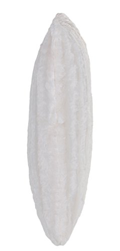 Hochwertiges exclusives Fellkissen – Fellimitat/Nerzoptik – besonders weich und kuschelig mit Füllung – Größe: 50×50 cm – Creme-Weiss – Brandsseller - 3