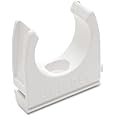 10 X 20mm White Pvc U Clip Conduit Push In Saddle
