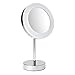 Produktbild AVENARIUS Kosmetikspiegel Stand Akku; rund, LED, 5-fach, Serie Kosm.
